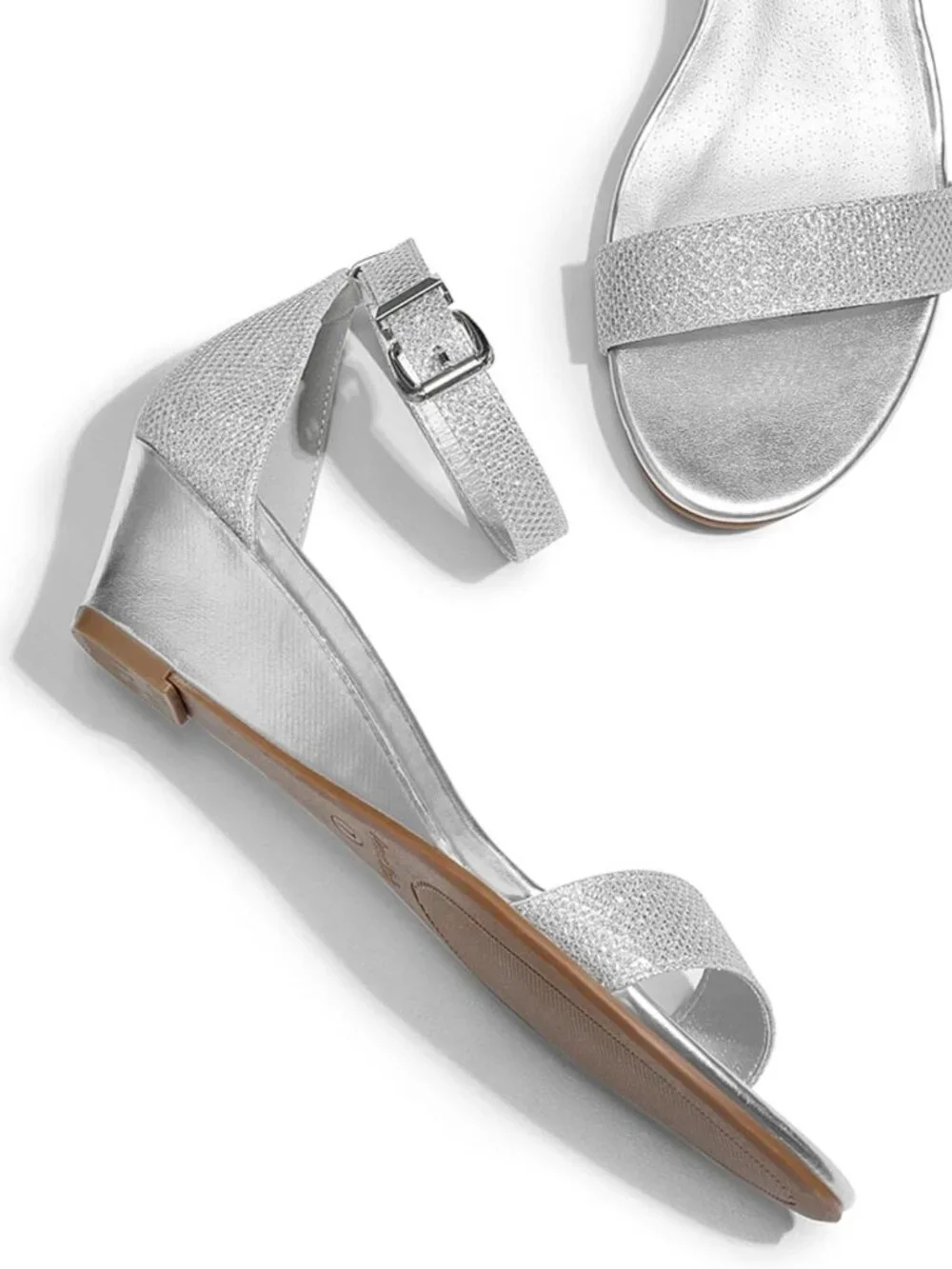 Chic Women's Ankle Strap Low Wedge Sandals - Comfortable & Stylish Footwear